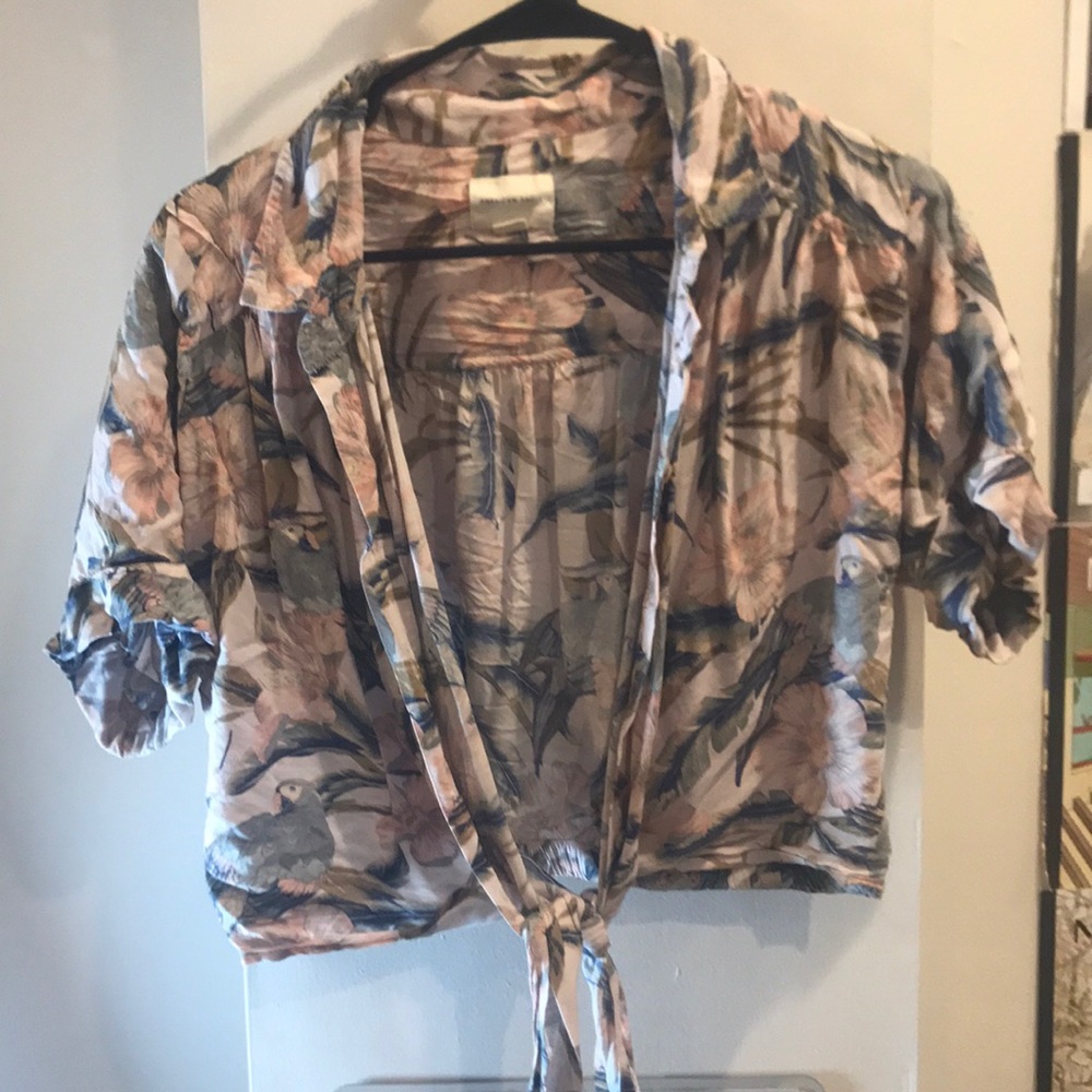 Crop top Hawaiian shirt